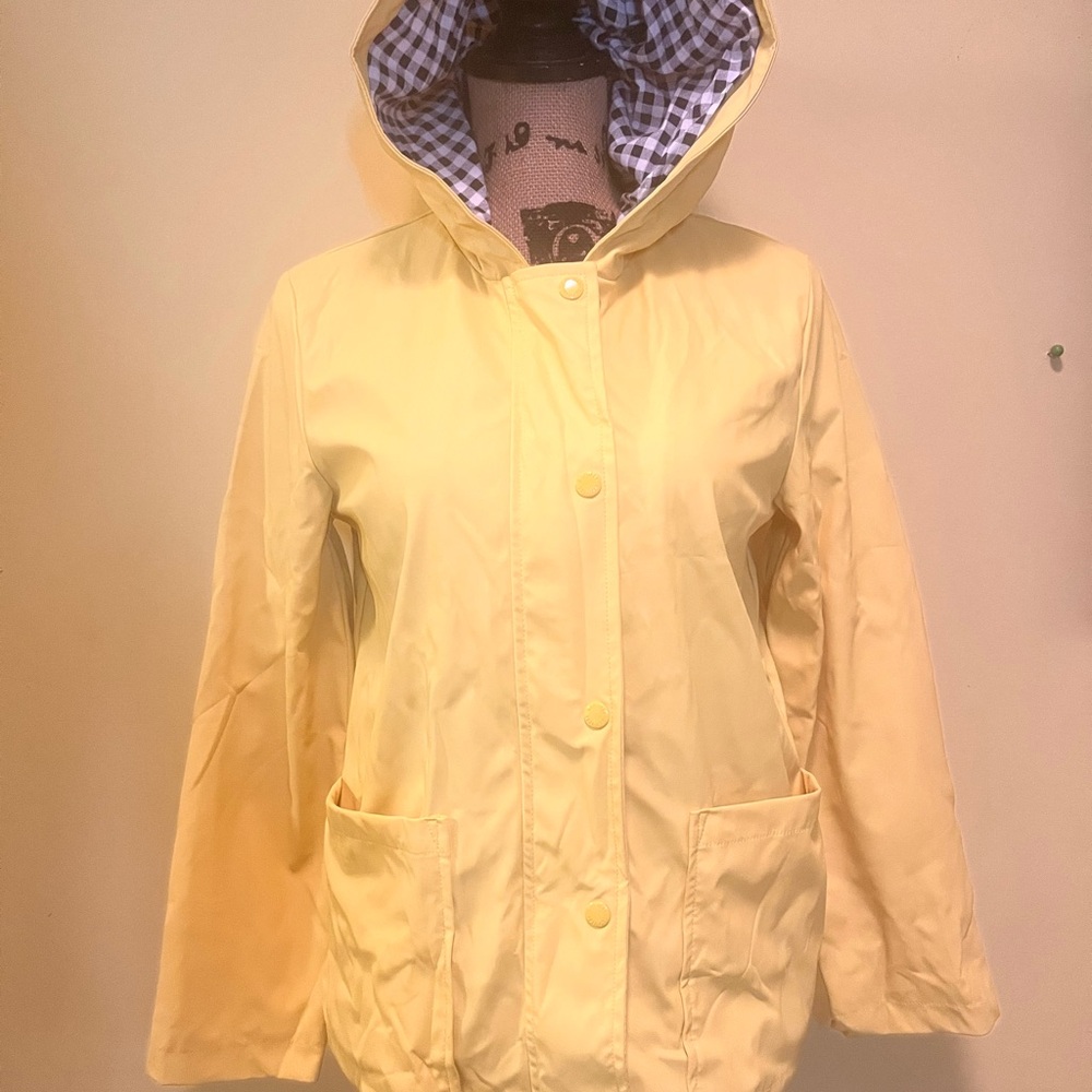 GAP Kids Yellow Raincoat with Checkered Lining - Picture 4 of 4